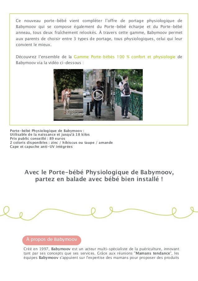 Communique Presse Porte Bebe Physiologique Communique Presse Porte Bebe Physiologique