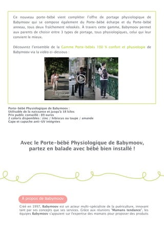 Communique De Presse Porte Bebe Physiologique
