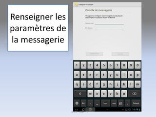 Renseigner les
paramètres de
la messagerie
G.VM - 2017
 