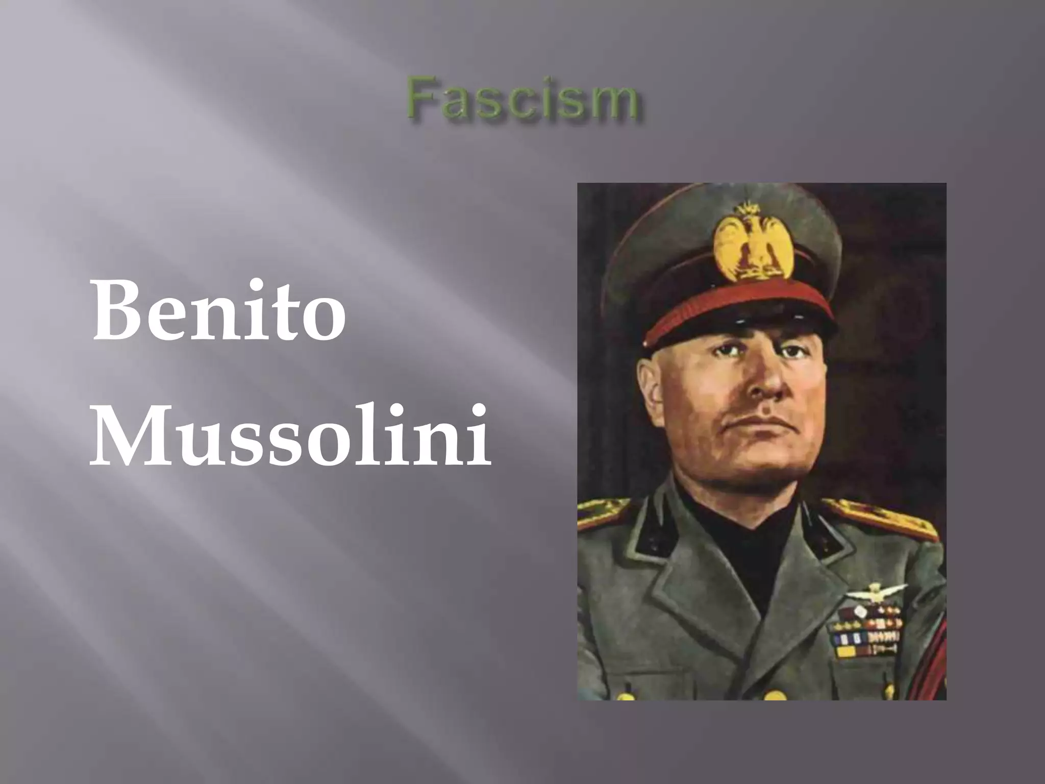 FascismBenitoMussolini