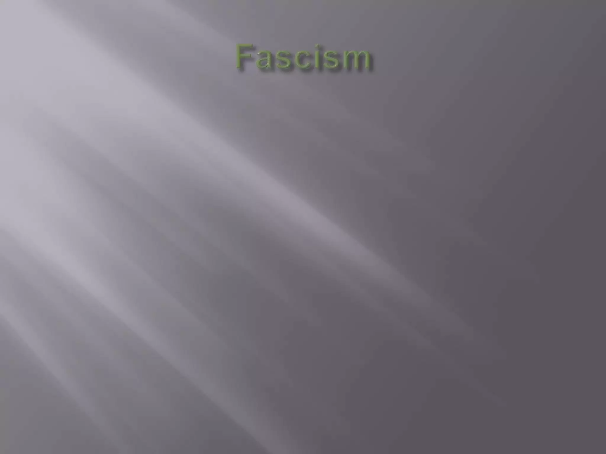 Fascism
