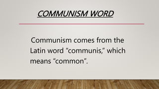 communism slides | PPTX