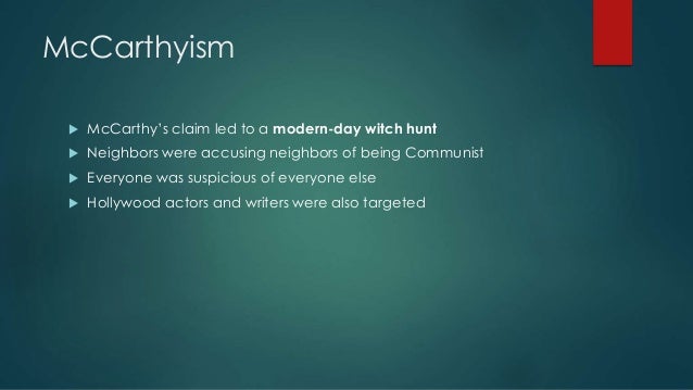 mc carthyism as modern witch hunts essay salem witch trials and mccarthyism venn diagram