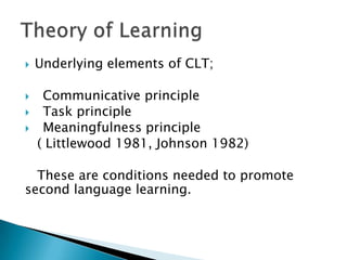 Communiticative Language Teaching | PPTX
