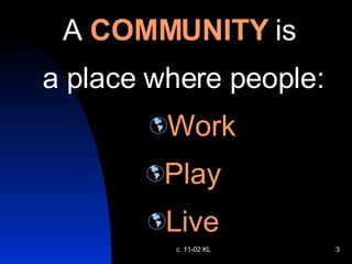 Communities | PPT