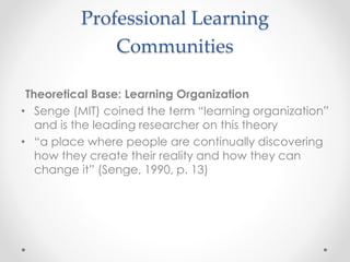 What is a CoP?
CoP = Communities of Practice
“groups of people who share a concern, a
set of problems, or a passion about a topic
and who deepen their knowledge and
expertise in this area by interacting on an
ongoing basis” (Wenger, McDermott &
Snyder, 2001, p. 4)
 