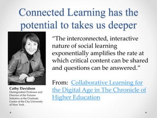Big Thanks!!
✤ Thanks to Steve Wheeler,
Joyce Seitzinger and Sheryl
Nussbaum-Beach who
volunteered to share their
ideas with me for this talk
today.
✤ This is the power of the PLN!
 