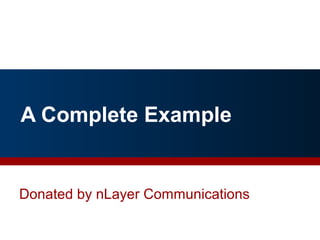 A Complete Example
By Richard Steenbergen, nLayer Communications, Inc. 46
Donated by nLayer Communications
 