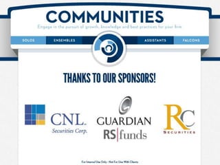 Communities Presentation (Day 1)