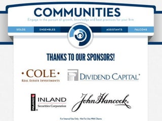 Communities Presentation (Day 1)