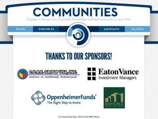 Communities Presentation (Day 1)