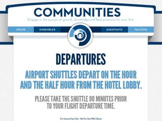 Communities Presentation (Day 1)