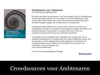 Crowdsourcen voor Ambtenaren
 