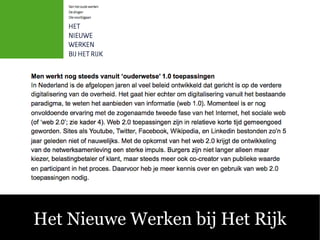 Het Nieuwe Werken bij Het Rijk
 