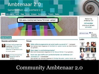 Community Ambtenaar 2.0
 