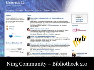 Ning Community – Bibliotheek 2.0
 