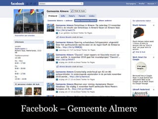 Facebook – Gemeente Almere
 
