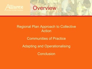 Collective action through a ‘Communities of Practice’ approach: improving post-crisis recovery through agricultural research