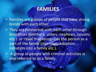 Community,culture,society,families,role of community | PPTX