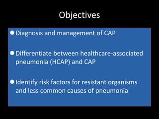 Hcap Definition Community acquired pneumonia | PPTX