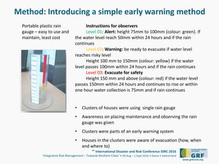 Community Based Early Warning System for Landslides The Case of Four ...