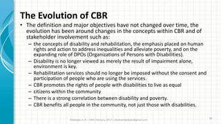 Community-based Rehabilitation by Dr. Idokoko A. B.