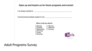 Adult Programs Survey
 