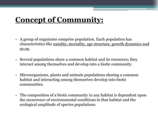 Plant Community- definition, concept and structure | PPTX