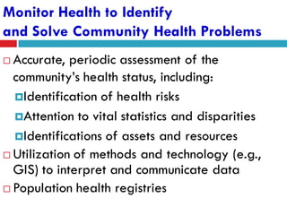 Community diagnosis | PDF