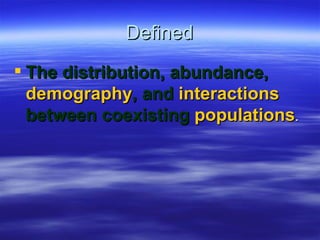 Community Ecology | PPT
