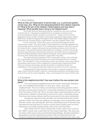 Sixth Street Community Center Reporters Book | PDF