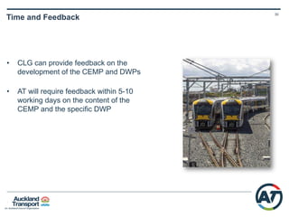 29
Construction Works Packages CRL
Contract 2 – Albert St from
Downtown Shopping Centre to
Wyndham St
• Running tunnels up Albert St to the
southern side of the Wyndham St
intersection
• A laydown area in lower Albert St and
keeping Customs St active
• Stormwater relocation from Wellesley
to Swanson Streets
 