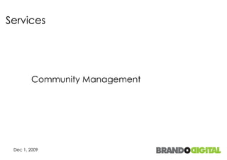 Services Community Management 