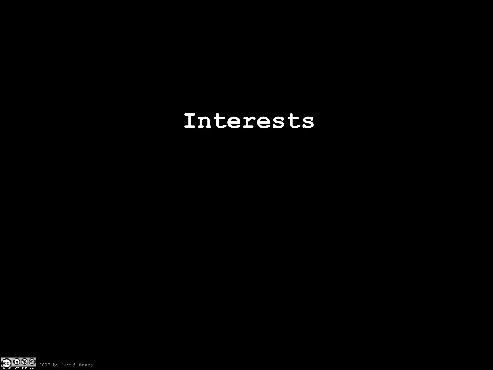Interests 