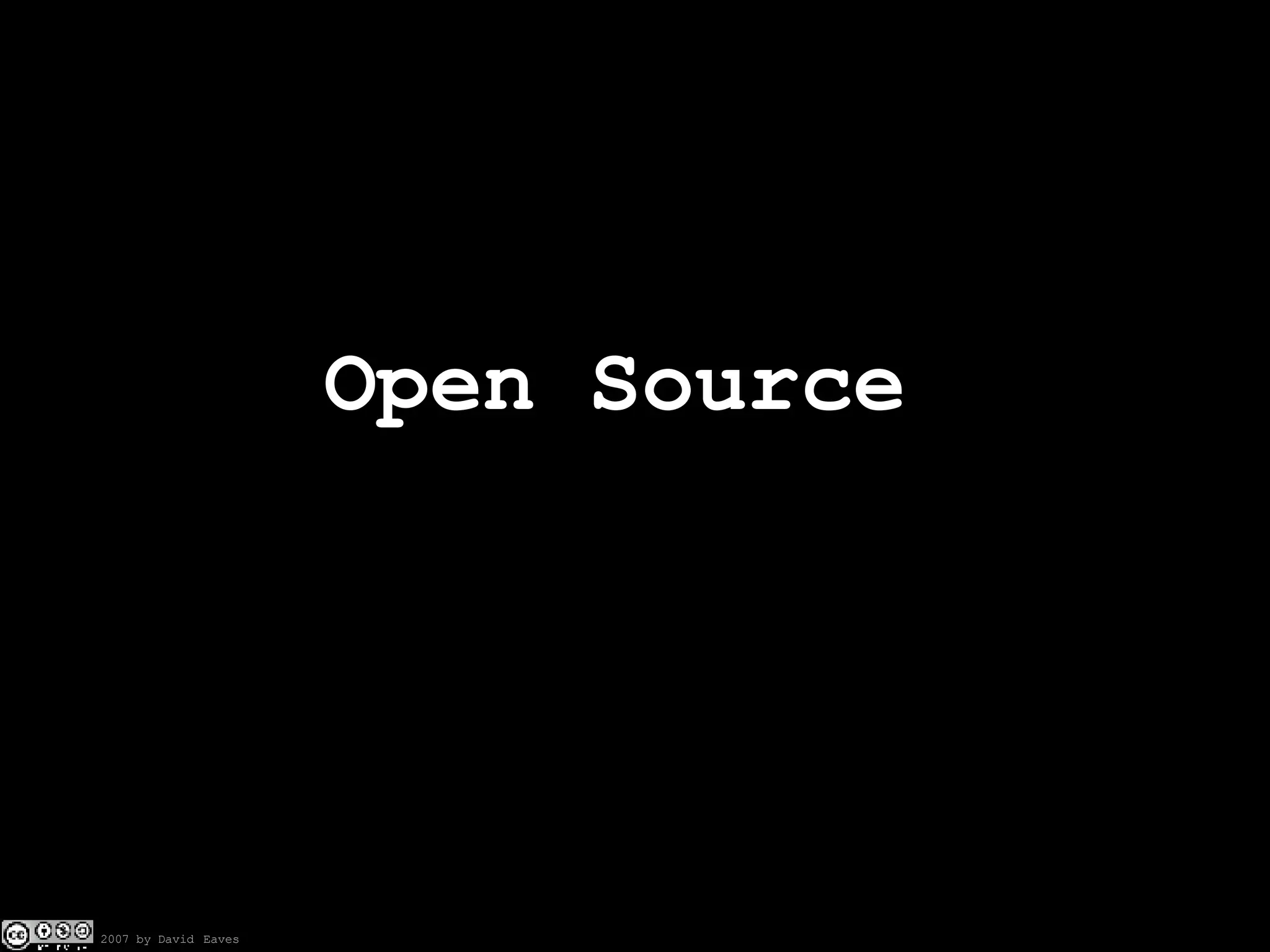 Open Source  