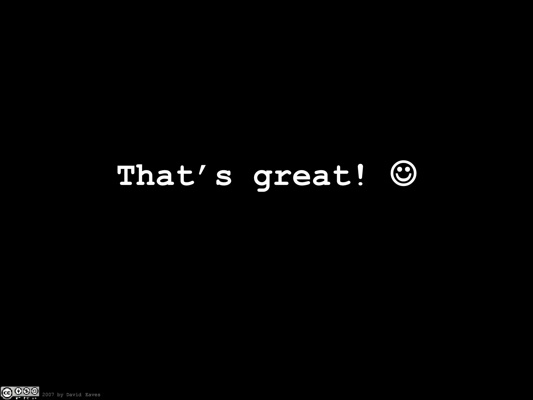 That’s great!   