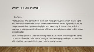SOLAR INSOLATION
Daily insolation is the measurement used to estimate the output from a solar PV
system.
• INSOLATION is a...