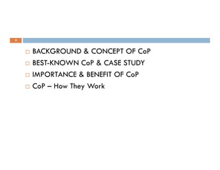 Community of Practices Best Practice