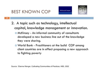 Community of Practices Best Practice