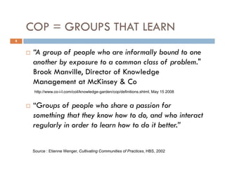 Community of Practices Best Practice