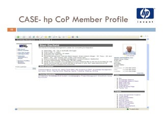 CASE- hp CoP Member Profile
            p
52