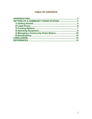 WCOM Community Radio Overview