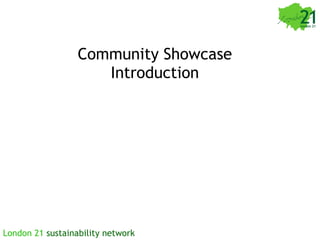 Community Showcase Introduction 