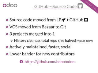 The new Odoo community organization and platform | PDF