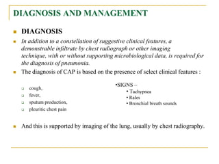 Community acquired pneumonia | PPTX