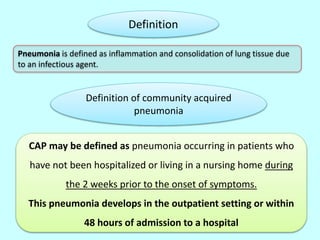 Community acquired pneumonia