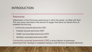 REVIEW OF COMMUNITY ACQUIRED PNEUMONIA.. | PPTX