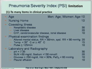 (1)-To many items in clinical practice
limitation
 