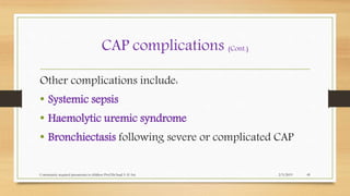 Community acquired pneumonia in 