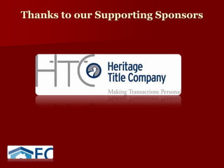 Thanks to our Supporting Sponsors